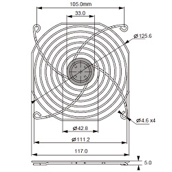 BFG-120MD-03 fan guard