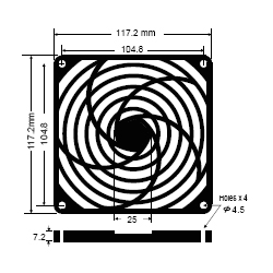 BFG-120P-03 fan guard