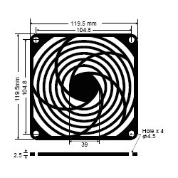 BFG-120P-05 fan guard