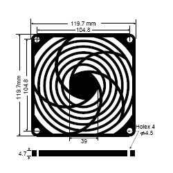 BFG-120P-06 fan guard
