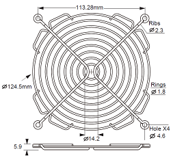 BFG-127M-01 fan guard