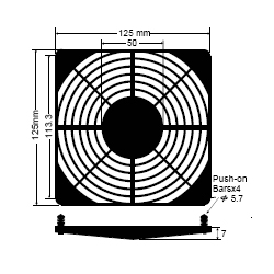 BFG-127P-01 fan guard