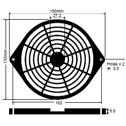BFG-172P-01 fan guard