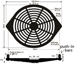 BFG-172P-02 fan guard