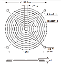 BFG-180M-01 fan guard