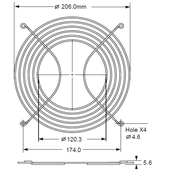 BFG-205M-02 fan guard