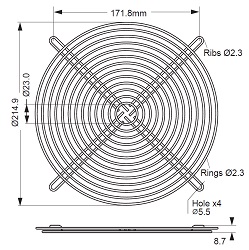 BFG-225MD-01 fan guard