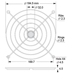 BFG-205MD-03 fan guard