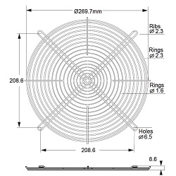 BFG-280M-01 fan guard