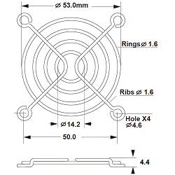 BFG-60M-01 fan guard
