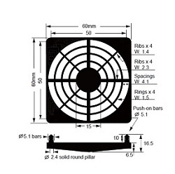 BFG-60P-02 fan guard