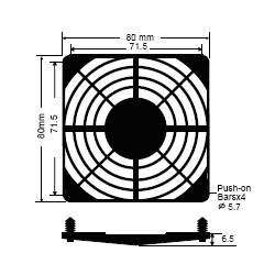 BFG-80P-03 fan guard