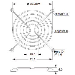 BFG-92M-01 fan guard