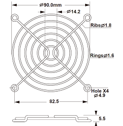 BFG-92M-02 fan guard