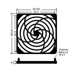 BFG-92P-02 fan guard
