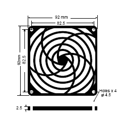 BFG-92P-03 fan guard