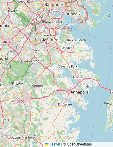 Map of the Millersville, Maryland area