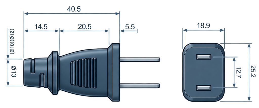 Outline dimension drawing of the BPL-115B