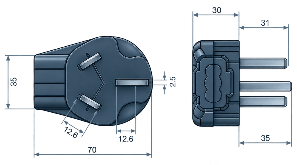 Outline dimension drawing of the BPL-1050A