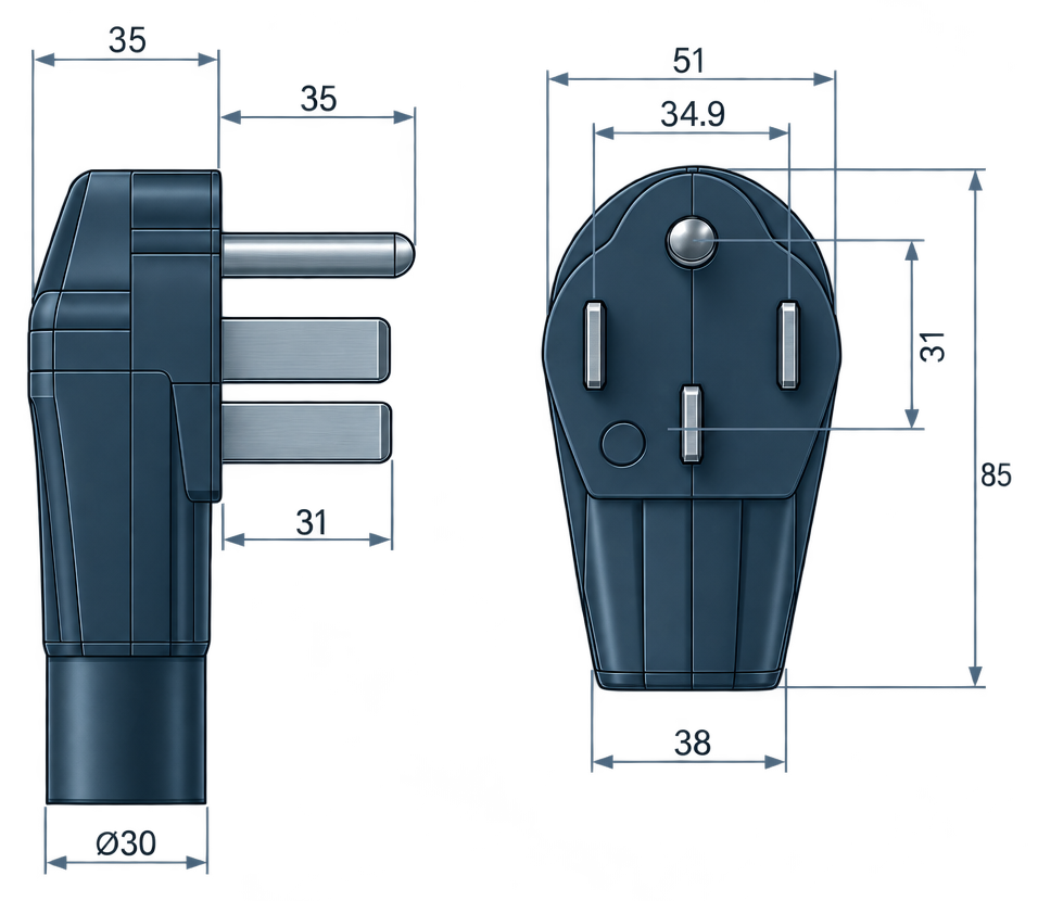 Outline dimension drawing of the BPL-1450A