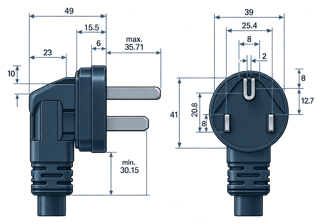 Outline dimension drawing of the BPL-650B